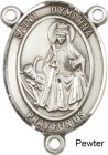 St. Dymphna Rosary Centerpiece Sterling Silver or Pewter