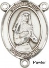 St. Emily De Vialar Rosary Centerpiece Sterling Silver or Pewter