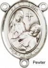 St. Fina Rosary Centerpiece Sterling Silver or Pewter
