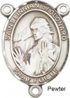 St. Finnian of Clonard Rosary Centerpiece Sterling Silver or Pewter