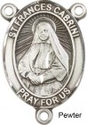 St. Frances Cabrini Rosary Centerpiece Sterling Silver or Pewter