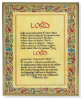 St. Francis Peace Prayer Gold Frame 11x14 Plaque
