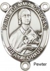St. Gemma Galgani Rosary Centerpiece Sterling Silver or Pewter