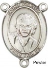 St. Gianna Rosary Centerpiece Sterling Silver or Pewter