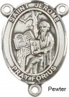 St. Jerome Rosary Centerpiece Sterling Silver or Pewter
