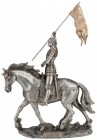 St. Joan of Arc Statue, Pewter Finish - 11 Inches