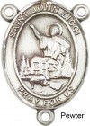 St. John Licci Rosary Centerpiece Sterling Silver or Pewter