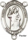 St. John of Capistrano Rosary Centerpiece Sterling Silver or Pewter