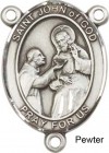 St. John of God Rosary Centerpiece Sterling Silver or Pewter
