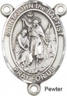 St. John the Baptist Rosary Centerpiece Sterling Silver or Pewter
