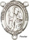 St. Joseph of Arimathea Rosary Centerpiece Sterling Silver or Pewter