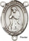 St. Juan Diego Rosary Centerpiece Sterling Silver or Pewter