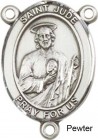 St. Jude Thaddeus Rosary Centerpiece Sterling Silver or Pewter