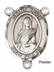 St. Lucy Rosary Centerpiece Sterling Silver or Pewter
