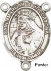 St. Margaret of Cortona Rosary Centerpiece Sterling Silver or Pewter