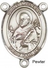 St. Meinrad of Einsideln Rosary Centerpiece Sterling Silver or Pewter