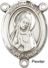 St. Monica Rosary Centerpiece Sterling Silver or Pewter