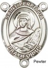 St. Perpetua Rosary Centerpiece Sterling Silver or Pewter