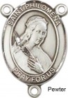 St. Philomena Rosary Centerpiece Sterling Silver or Pewter