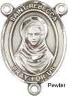 St. Rebecca Rosary Centerpiece Sterling Silver or Pewter