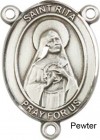 St. Rita of Cascia Rosary Centerpiece Sterling Silver or Pewter