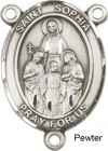 St. Sophia Rosary Centerpiece Sterling Silver or Pewter