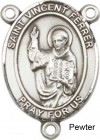 St. Vincent Ferrer Rosary Centerpiece Sterling Silver or Pewter