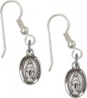 Sterling Silver Miraculous French Wire Earrings