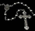 Sterling Silver Rosary 7mm