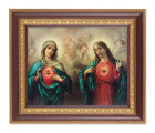 The Sacred Hearts with Angels 8x10 Framed Print Under Glass