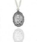 Women's Dainty Sterling Silver Saint Th&eacute;r&egrave;se Pendant