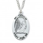 Women's St. Cecilia Medal Sterling Silver