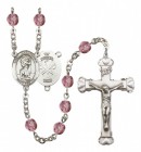 Women's St. Christopher National Guard Birthstone Rosary