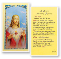 A Lenten Morning Offering Laminated Prayer Card [HPR727]