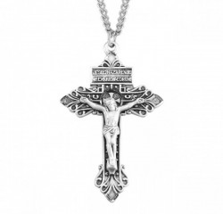 Antiqued Pardon Crucifix Necklace [HMM3313]