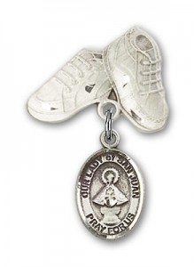 Baby Badge with Our Lady of San Juan Charm and Baby Boots Pin [BLBP1721]