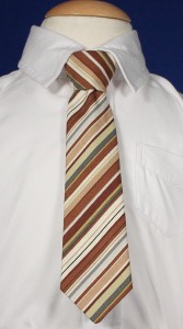 Boys Brown Striped Tie [TIE100]