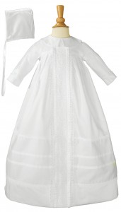 Boy's Cotton Sateen Bishop's Baptism Gown [LTM027]