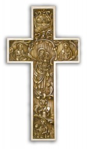 Byzantine True Church Wall Cross Antiqued 12 inch [CR4023]
