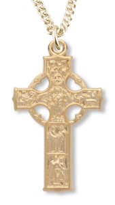 Celtic Cross Gold Plated 3 sizes [HMCR1009]