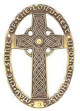 Celtic Design May The Spirit of the Lord Rest Upon This House Wall Cross - 3 inches [TCG0091]