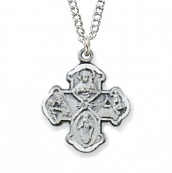 Child Size Sterling Silver 4-Way Medal [CM0505]