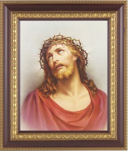Christ Head of Thorns 8x10 Framed Print Under Glass [HFP114]