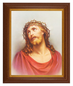 Christ in Agony 8x10 Textured Artboard Dark Walnut Frame [HFA5442]