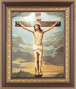 Christ's Crucifixion 8x10 Framed Print Under Glass [HFP119]