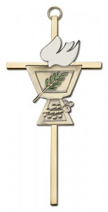 Confirmation Chalice and Dove Wall Cross 6“ [CRB0041]