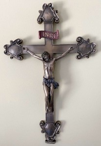 Crucifix in Bronzed Resin - 16 inches [GSCH008]