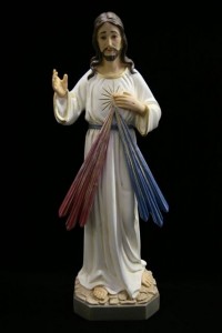 Divine Mercy Statue Hand Painted - 19.25 inch [VIC3129]