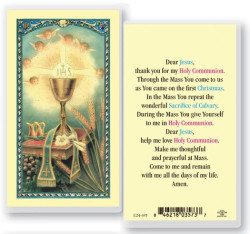 First Communion Laminated Prayer Card [HPR695]