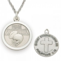 Football Sports Medal 3/4 inch with Chain [SM0007]